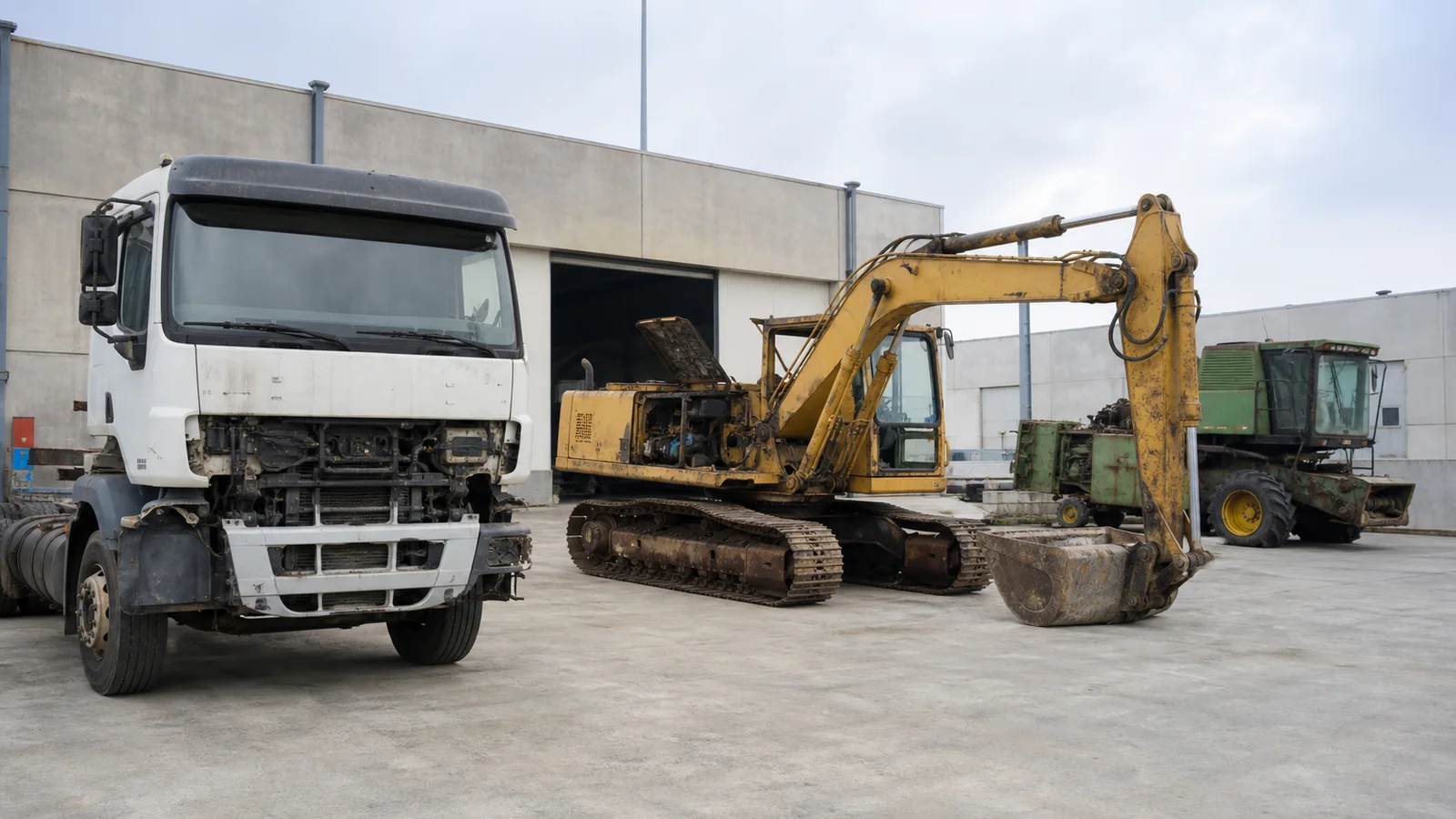 Camion, mezzi industriali e macchine operatrici fuori uso